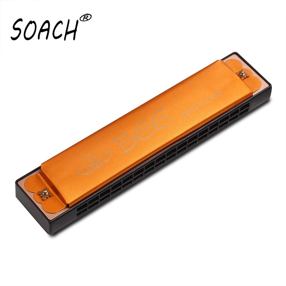 SOACH delicado simple de tono G5 rojo 16 agujero instrumento de armónica armónicas gaita llaveros gaita de boca