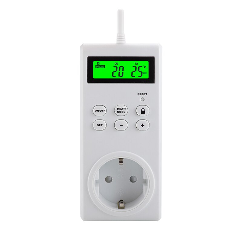 Smart Wireless Temperature Controller Switch Timer Socket Temperature Adjustable Thermostat Backlit Thermoregulator EU US UK