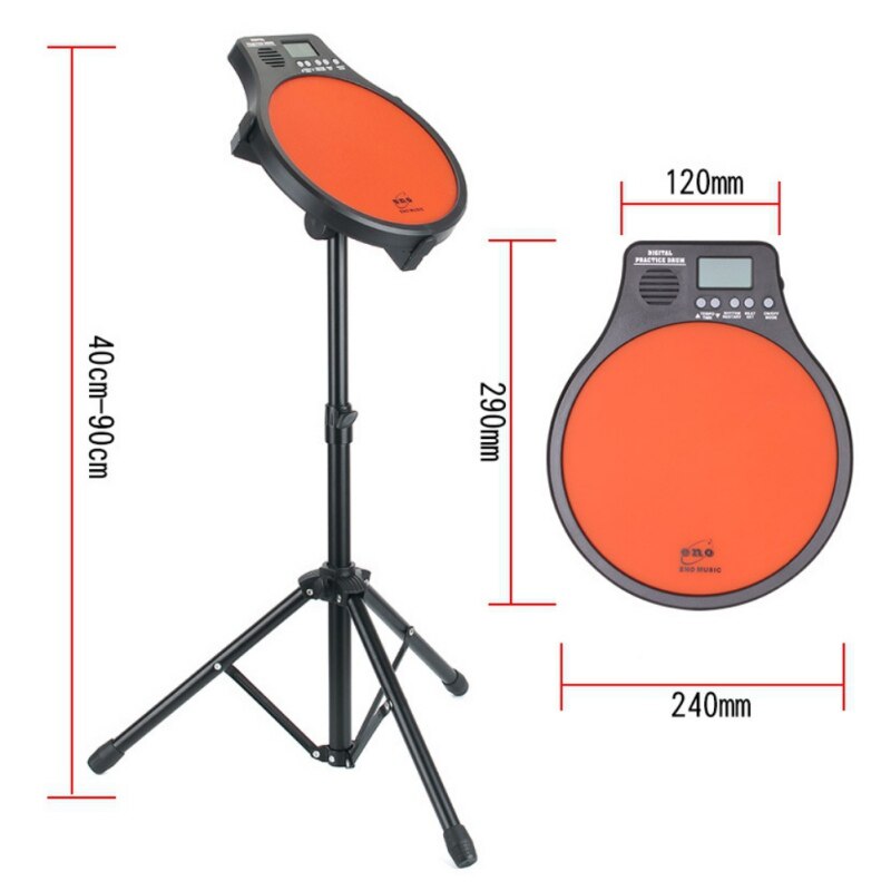 Top Digital Electric Electronic Drum Pad For Training Practice Metronome Counter