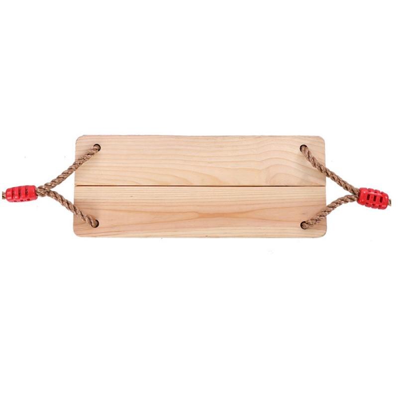 Huske for voksne barn utendørs hage huske fire-bords anti-korrosjon trehuske med tau innendørs landlig huske på landet: 01 små furu