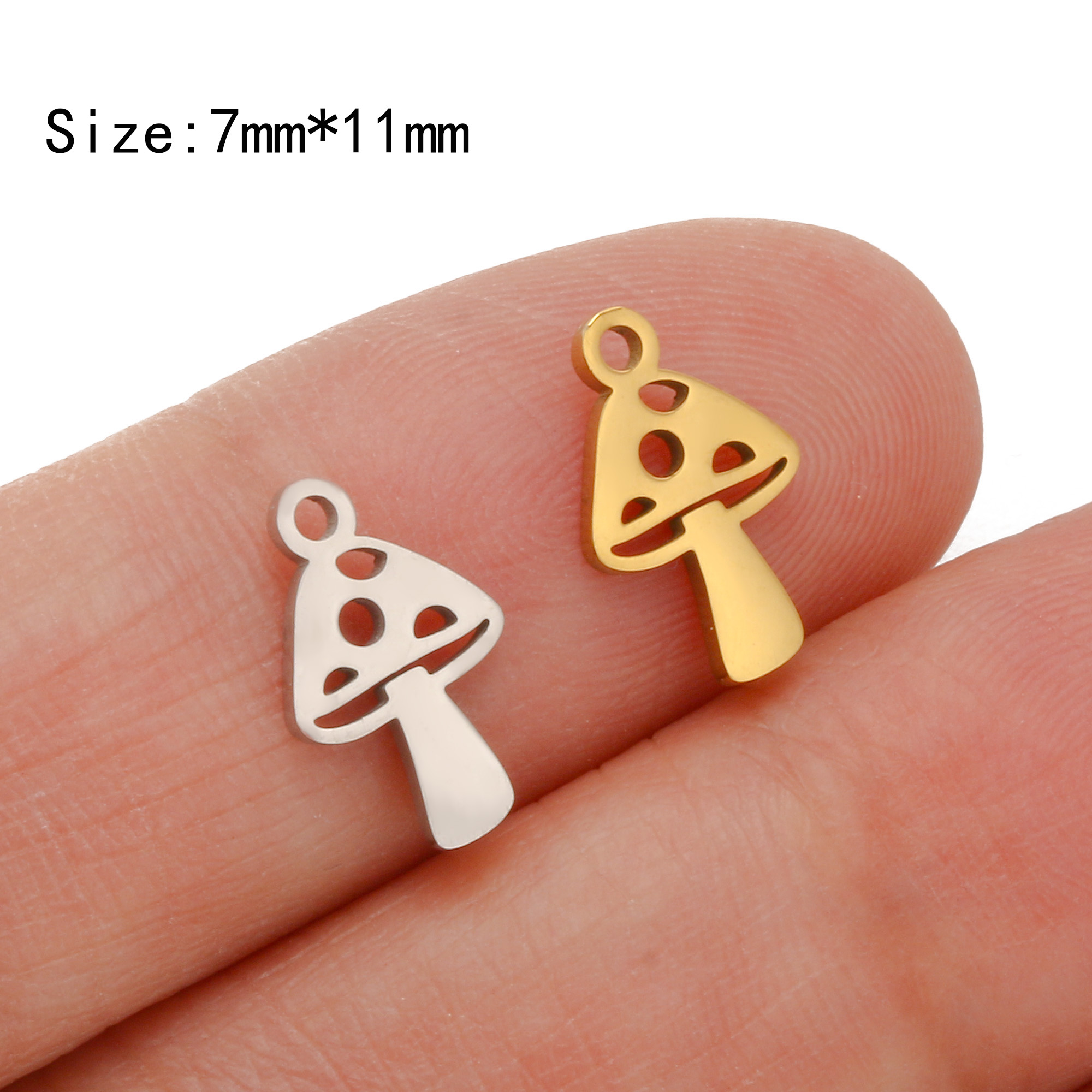 5 Stück Kawaii Mini Qualle/Pilz/Anker/Glückssymbol Charme Kleine Marine Meeresleben Anhänger DIY Armbinde Halskette Schmuckherstellung