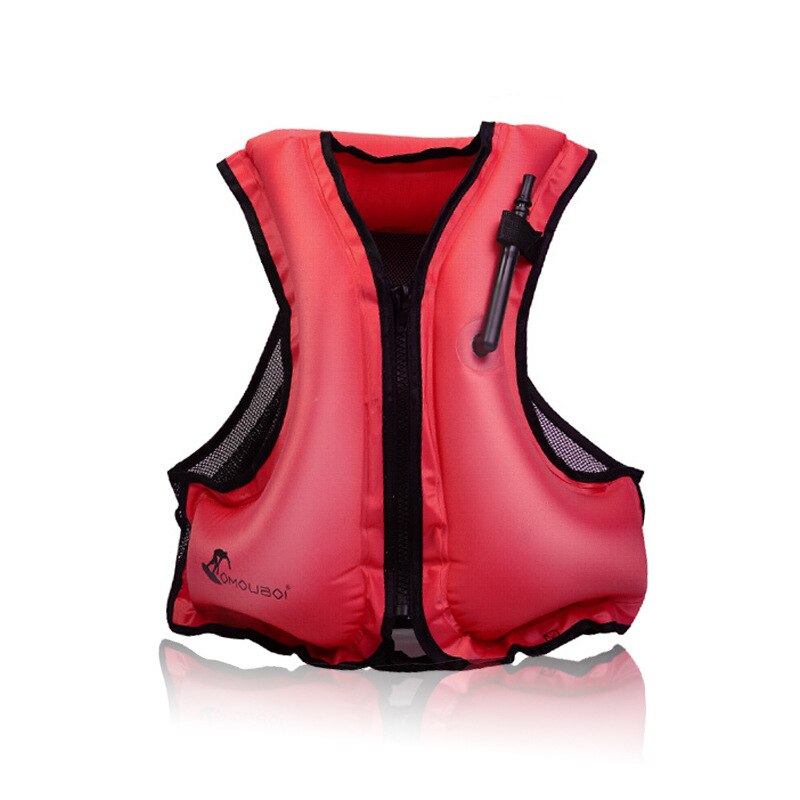 Surf gonflable gilets de sauvetage enfants plongée en apnée gilet de flottabilité adulte grande taille flottabilité bateau pêche gilet de sauvetage: Red