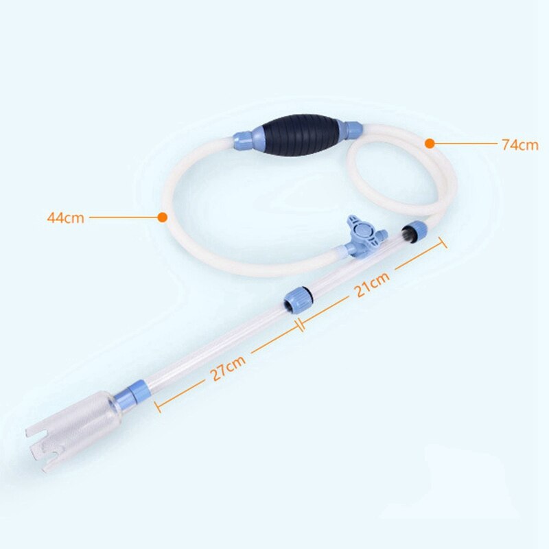 Aquarium Cleaner Kit Facilitates Frequent Water Changes Silicone Suction Siphon For Cleaning Small Fish Tanks .0