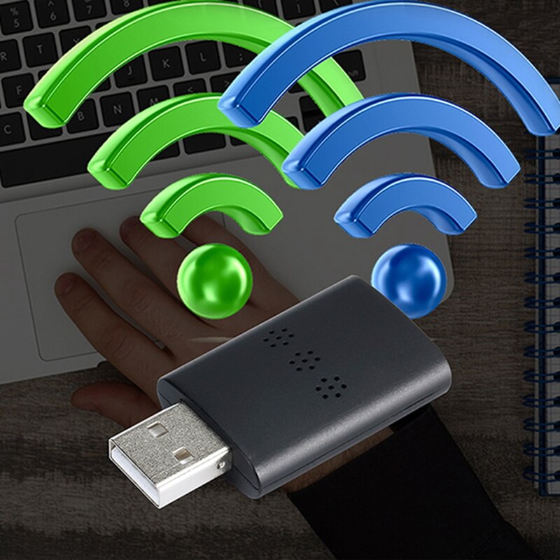 F3 Mini Wifi Receiver 2.4G + 5G + Bluetooth Wireless Receiver Transmitter for Laptop Desktop Computers