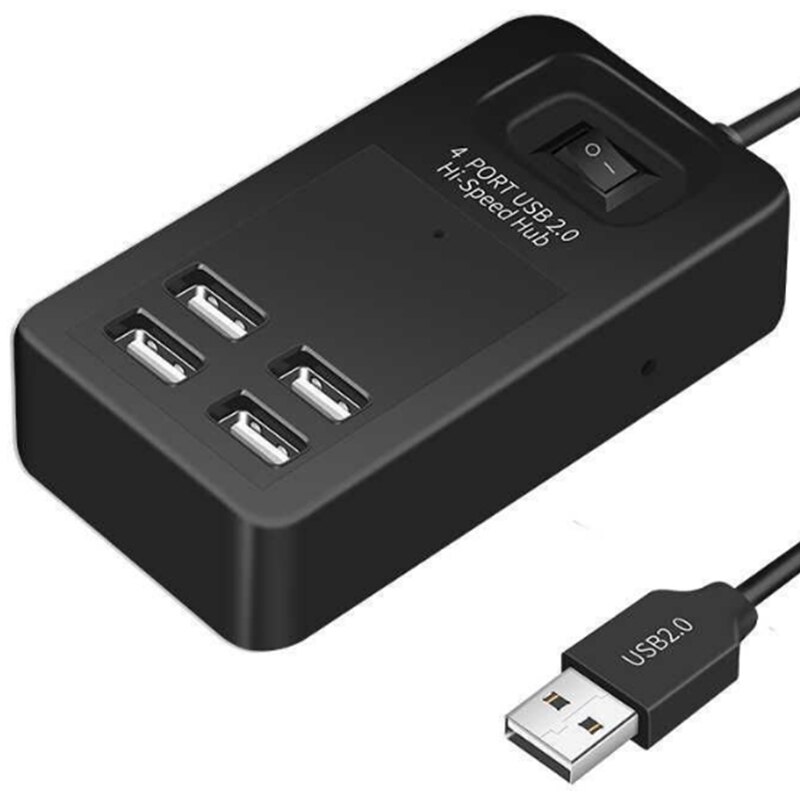 4 Port USB Splitter Expansion High Speed Multifunction 2.0 HUB Extender Adapter for Desktop PC Laptop