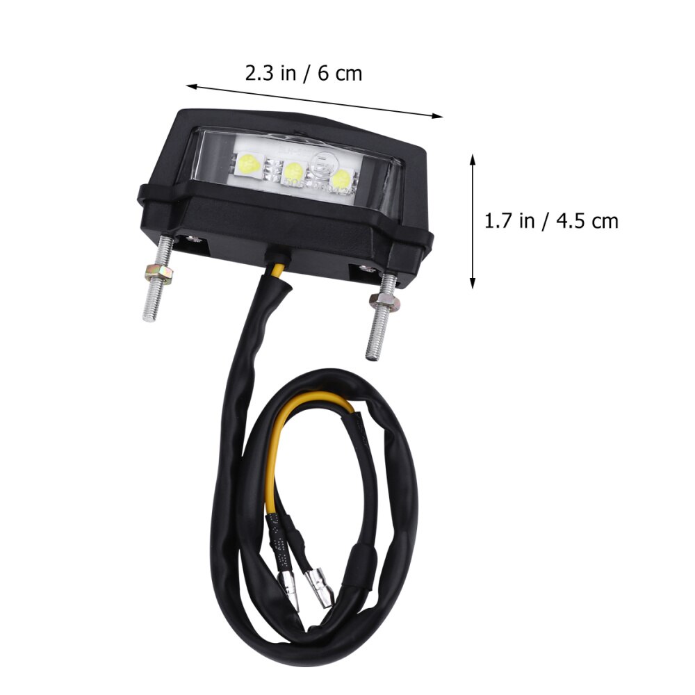 1pc kentekenplaatverlichting eenvoudige auto exterieur accessoires nachtsignaal verlichting lampen voor auto scooter motorfiets