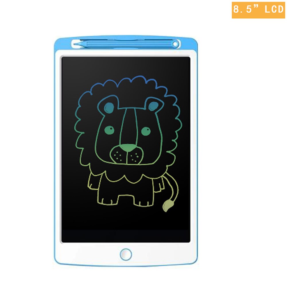 10 Inch LCD Writing Tablet Kids Drawing Learning and Games Color Electronic Graphic Board for Child: 8.5 inch Blue