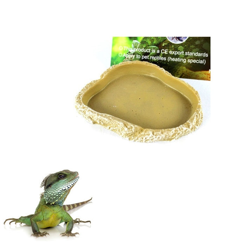 Reptile Water Dish Food Tray Bowl Pool Amphibians Tortoise Snake Lizard: Type4
