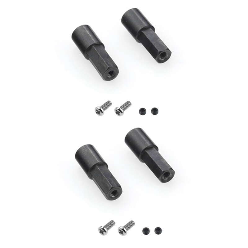 4 Pcs Metalen Achteras As Voor Wpl D12 C14 C24 C34 B14 B24 C16 B36 Mn D90 MN99S Rc auto Upgrade Onderdelen Accessoires: Default Title