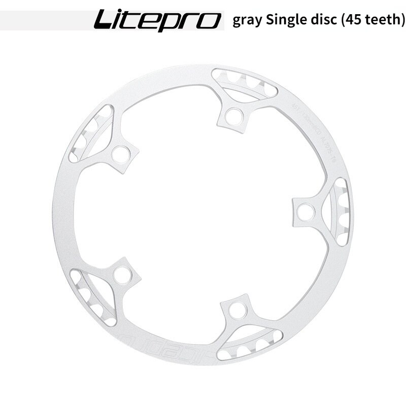 Litepro Mtb Crankset Folding Bicycle Tooth Disc LP Disc 45 47 53t 56t 58t Disc Square Hole Crank Bmx Bike Parts Four Colors
