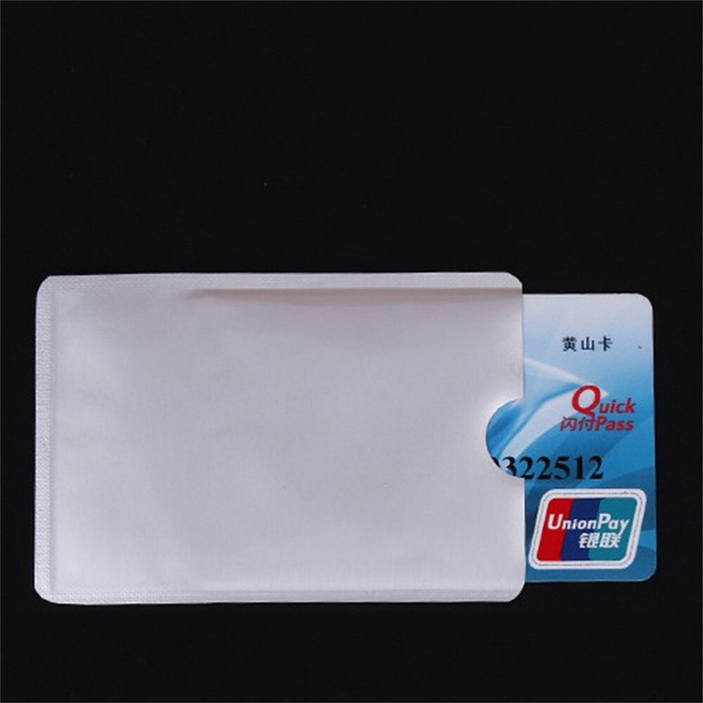 100 stks/set RFID Security Card Blokkeren 13.56mhz NFC Afgeschermde Kaart onbevoegde scannen Id-kaart Bescherming Case