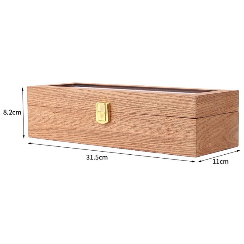 Retro Wooden Watch Display Case Durable Packaging Holder Jewelry Collection Storage Watch Organizer Box Casket