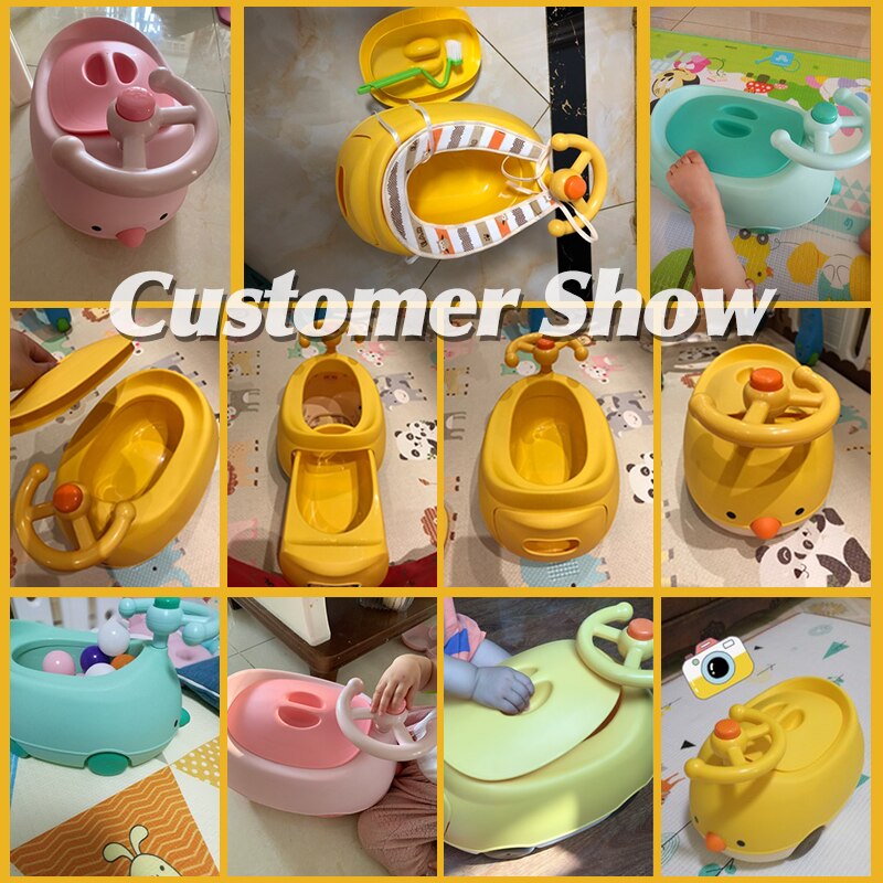 Spedbarn skinnende låve toalett baby potte sete stol nærmesteool potte låve toalett tegneserie 1-6y trener dekket urinal gutt jente