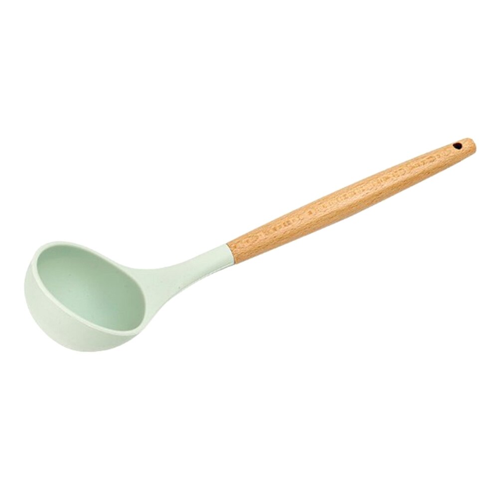 Ustensiles de cuisine ustensiles de cuisine en silicone spatule antiadhésive pelle manche en bois ustensiles de cuisine accessoires de cuisine: 4c