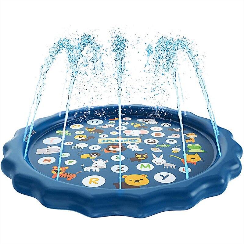 170cm Inflatable Water Spray Mat Inflatable Spray Water Cushion Sprinkler Wading Sprinkler Pool Inflatable Water Swimming Pool