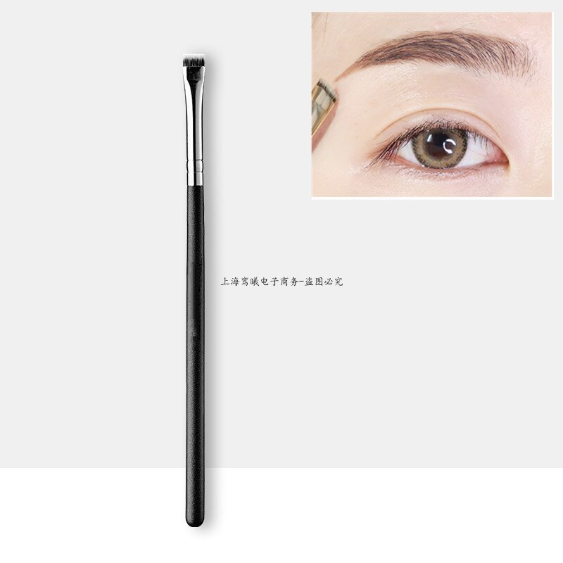 Jaf 1 stk øjenmakeup børste flad eyeliner øjenbryn blending beauty make up børste blødt nylon hår 3 farver til vælg 07 shye: 07