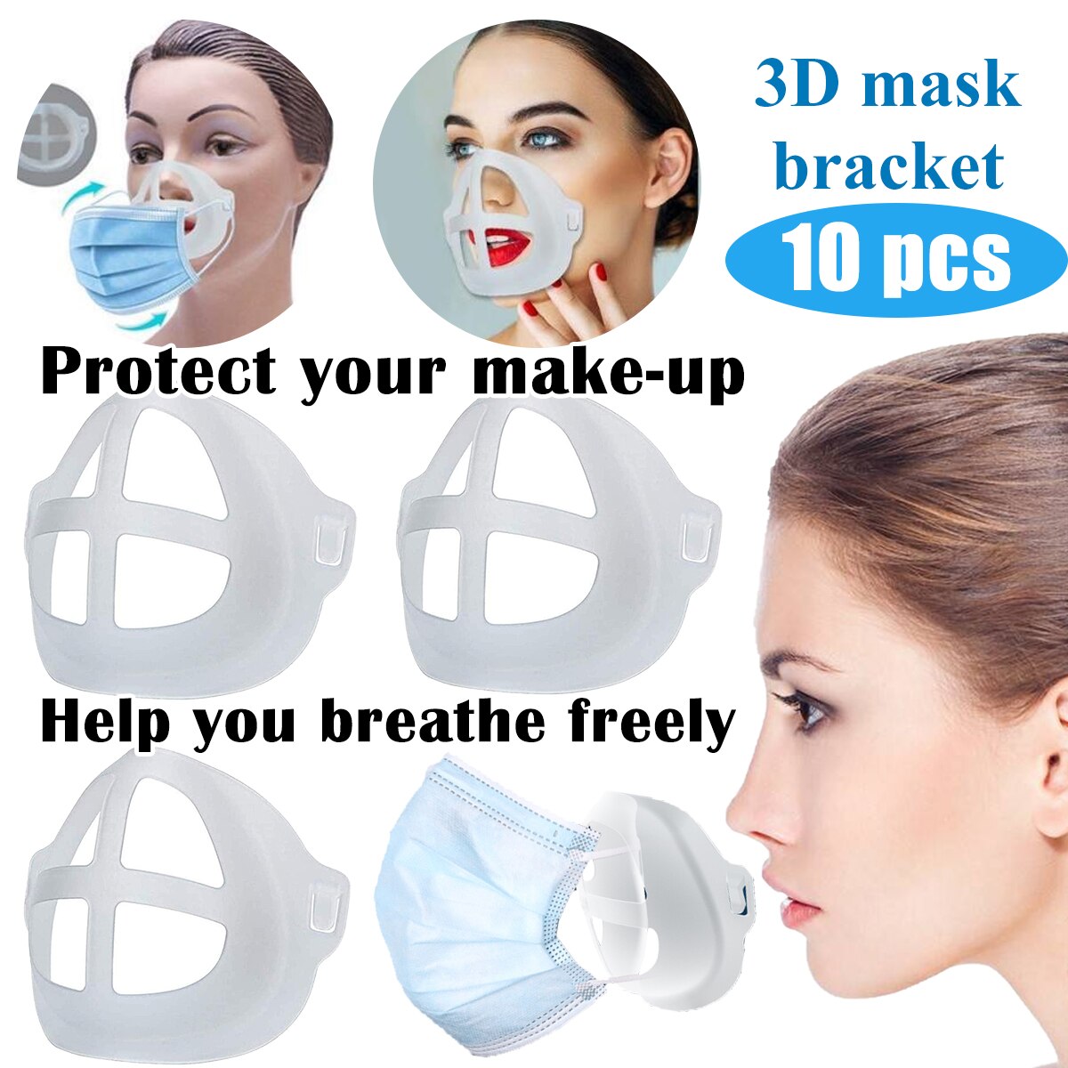1/5/10Pcs Lipstick Holder Masker Innerlijke Lipstick Anti-Stick Houder-Zonder Masker