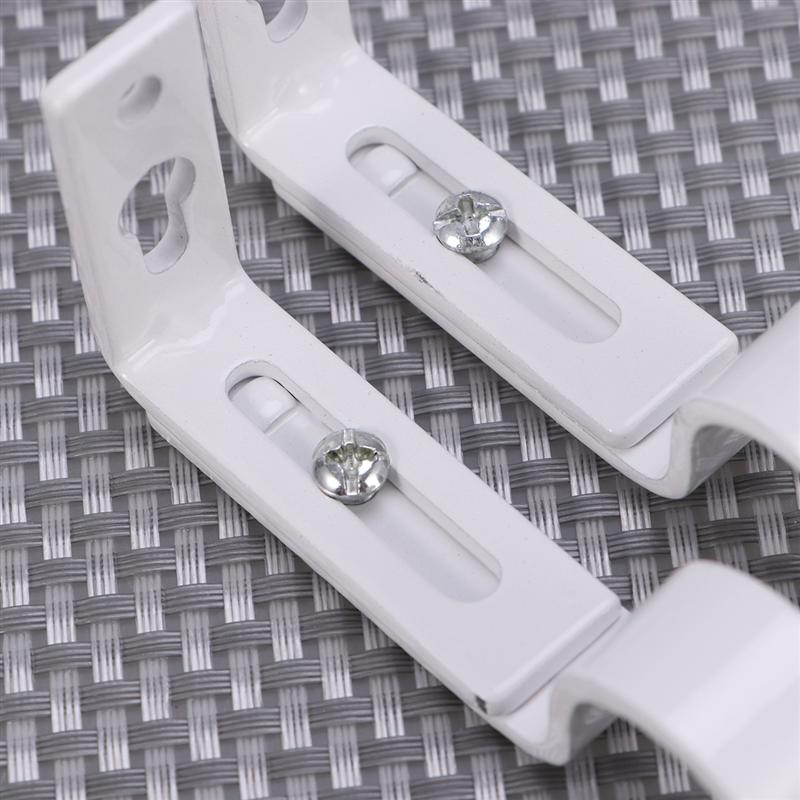 2 stk 18-22mm justerbar dobbelt gardinstang beslag holder gardin draperi stang beslag romersk gardin skinne beslag holder