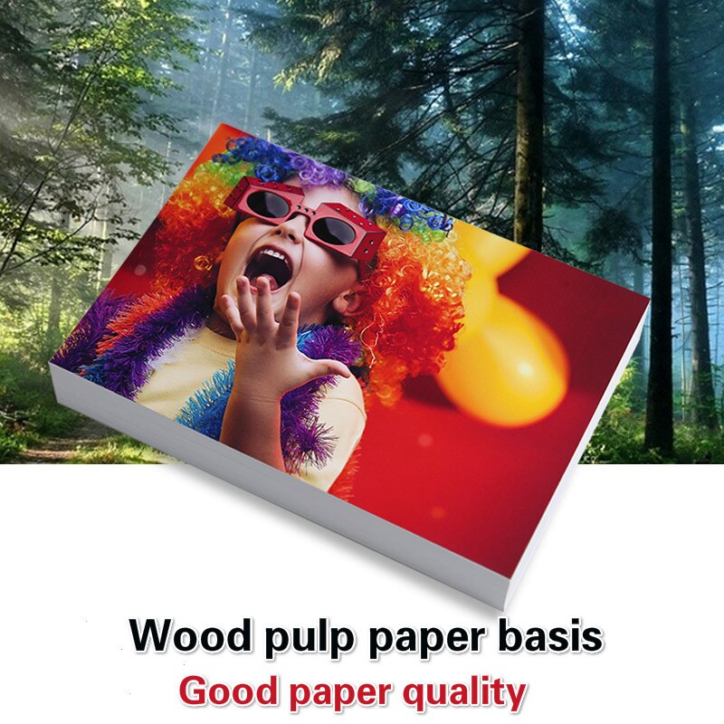 30 Sheets Glossy 4R 6inch 4x6 Photo Paper for Inkjet Printer Paper Imaging Supplies Printing Paper Photographic Color Coated