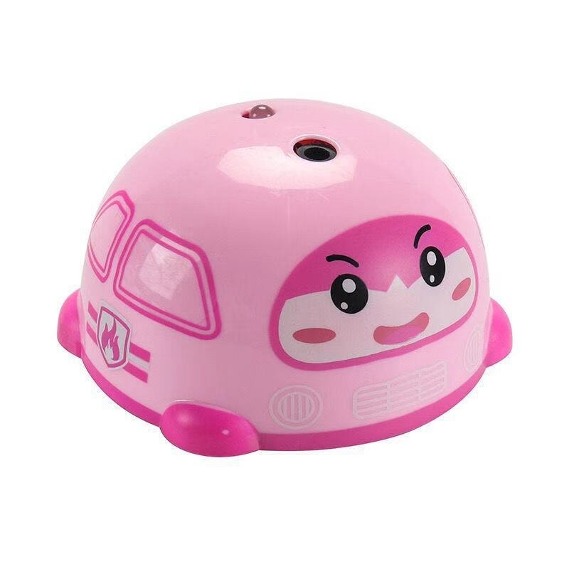 Smart Sensor Cartoon Auto Gebaar Inductie Drukken Auto Obstakel Vermijden Knipperlicht Kids Katrol Auto Speelgoed: pink