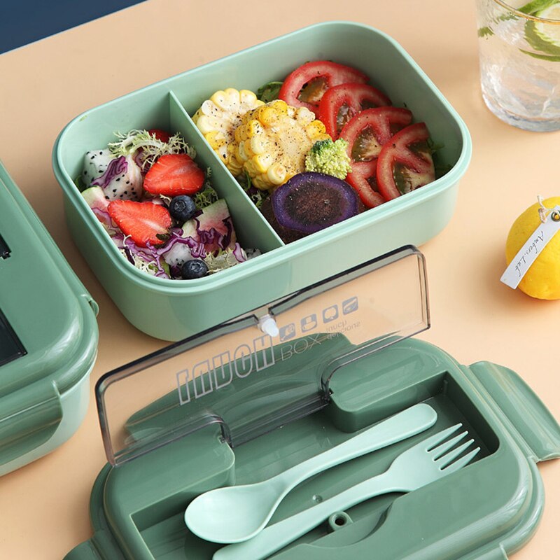 Nordic Portable Lunch Box Fruit Salad Food Container Student Bento Box For Kids Office Worker Japanese Style Microwave Tableware