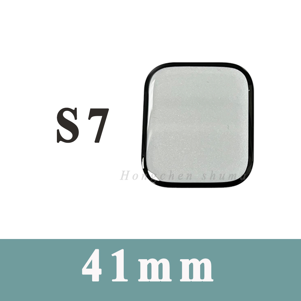 Pantalla de cristal exterior para Apple Watch SERIES 1 4 5 6 SE 44MM 40MM 7 8 41mm 45mm Panel de lente de gafas externo reparación de repuesto OCA: Azul cielo
