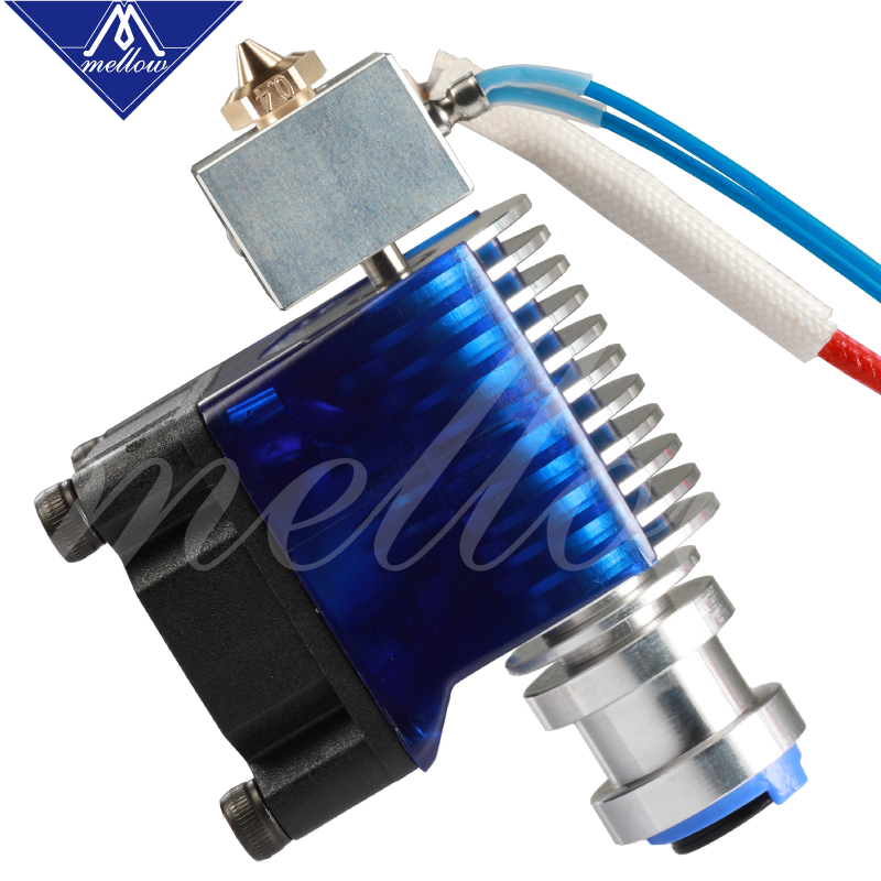 Mellow Top Alle Metall V6 J-kopf Hotend Bowden Extruder Kit Für E3d V6 Hotend Lüfter Halterung block 3D Drucker Teile