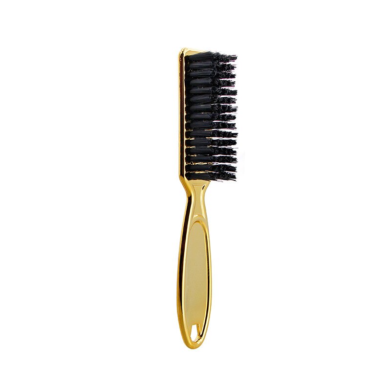 Cepillo de pelo galvanizado, mango suave, cepillo limpio del pelo, peluquero, cuello, polvo, pelo roto, peine, peluquería cuidado del cabello, herramientas: Dorado