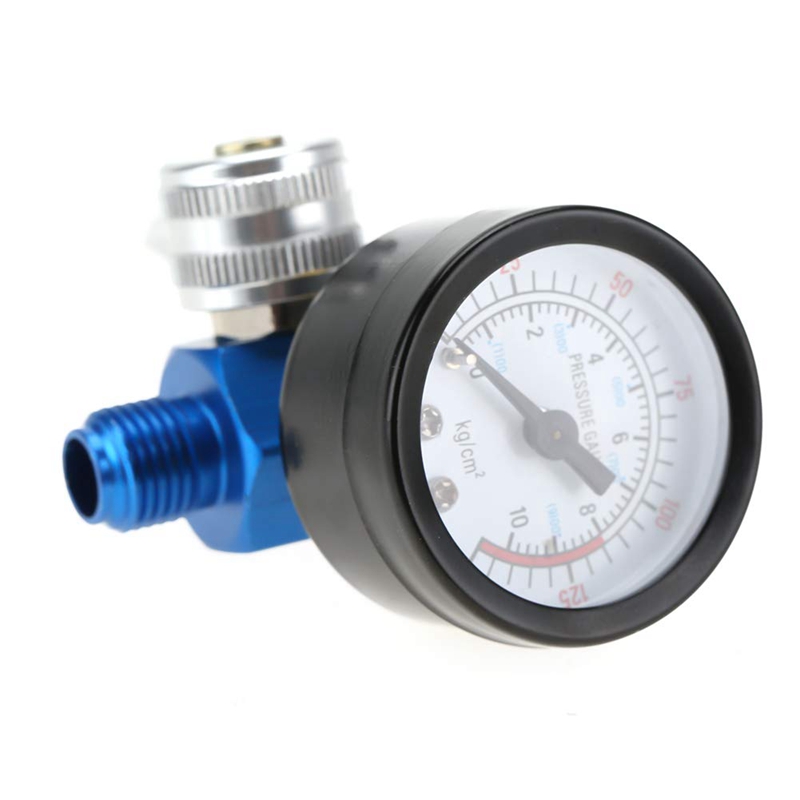 1PCS 1/4Inch-NPT Air Pressure Regulator Kit Air Adjusting Valve Regulator With Gauge For Spray Tools And Pneumatic Tools