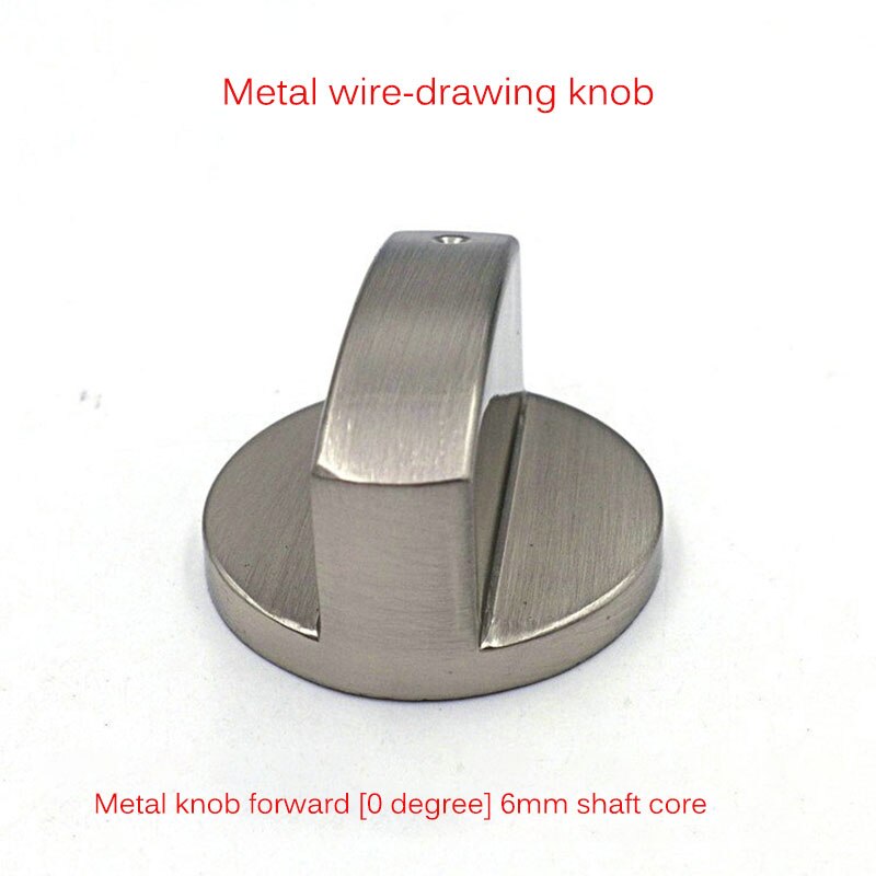 4 stk universelt metal sølv gaskomfur drejeknapper adaptere ovn switch madlavning 6mm overfladekontrol låser køkkengrejsdele