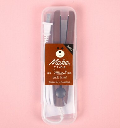 At Cute Mini Flat Iron Ceramic Hair Straightener Small Cartoon Hair Curling iron Travel straightening Tools: 13
