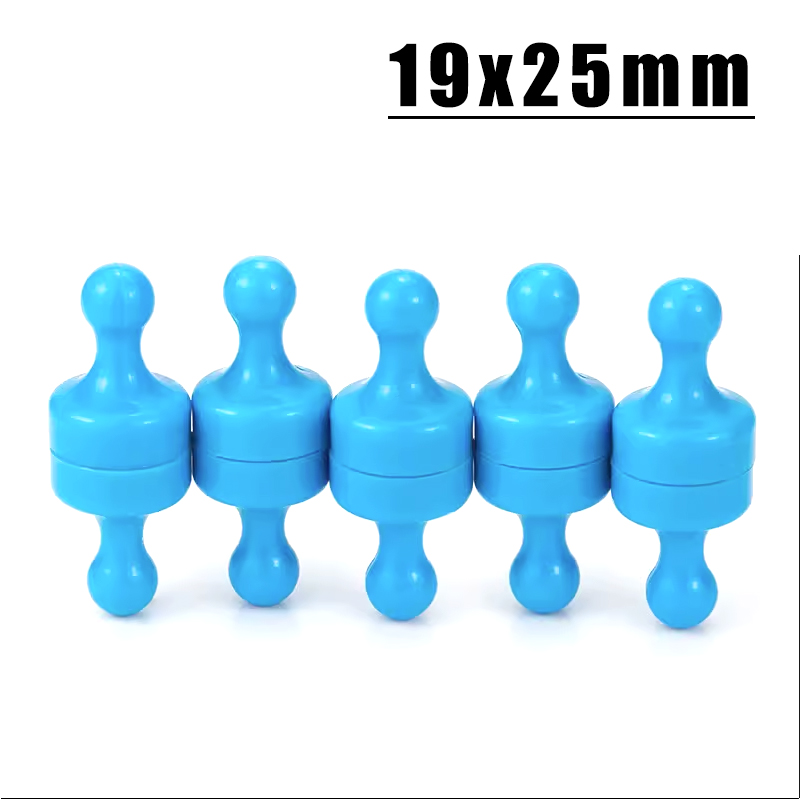 5/10/15/20/25 Stuks Super Sterke Neodymium Magnetische Pushpins Sucker Punaise N52 Koelkast magneten Push Pin Koelkast Whiteboard: 4M / Blauw