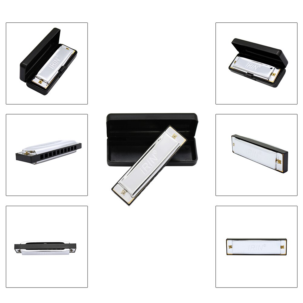 10 hull 20 tone diatonisk blues munnspill nøkkel av c munnspill c nøkkel munnspill med etui for nybegynnermusikal