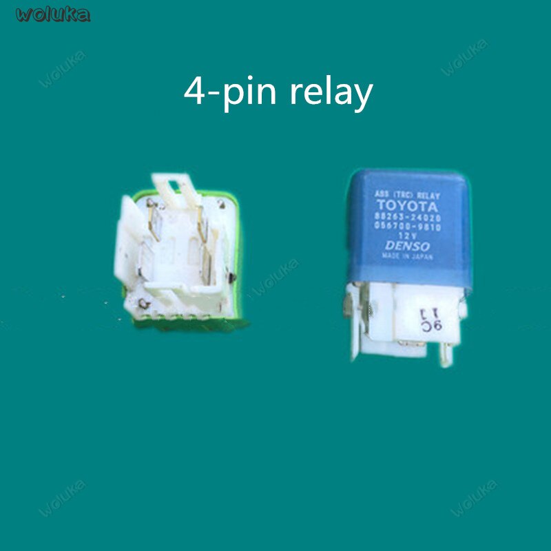 Original car relay headlight relay 12V 4-pin 5-pin relay far and near light relay for special car CD50 Q04: A