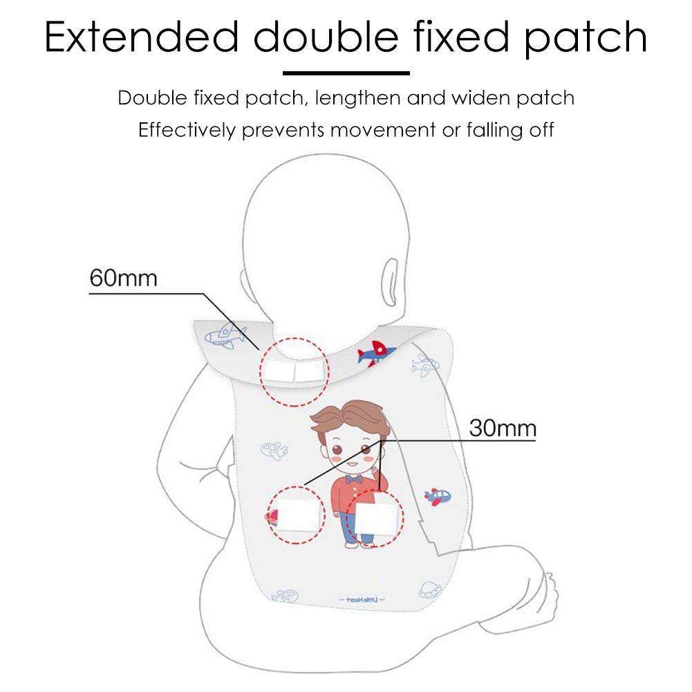 Waterproof Non-Woven Fabric Disposable Baby Toddler Bibs Feeding Saliva Apron Paper Bibs For little baby