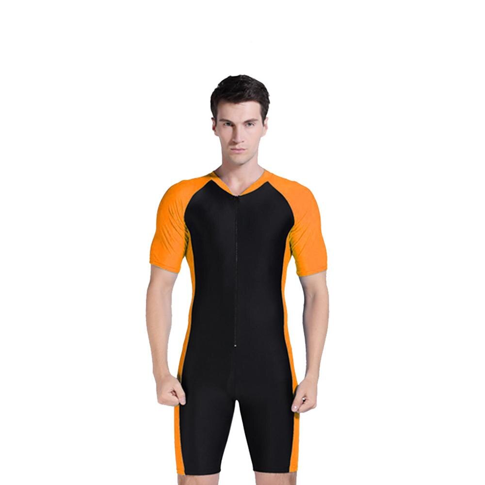 Traje de buceo de neopreno de una pieza para hombre, traje de neopreno de 2mm, 4 colores, S-XXL, #4A12: Naranja / XL