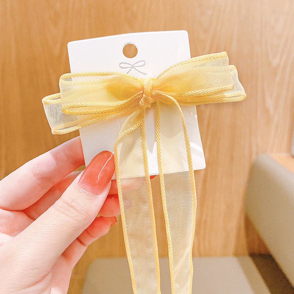 6-Pack Christmas Hair Bow Clips - Snowflake Ribbon Hairpins Gift Set For Girls (Multi-Color)