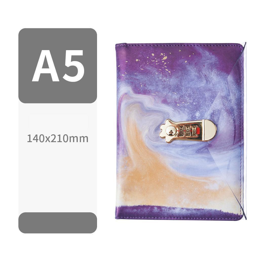 A5 Planner Sterrenhemel Codeboek En Tijdschriften Wachtwoord Agenda Office Bussiness Dagboek Met Slot Notebooks Schoolbenodigdheden: B