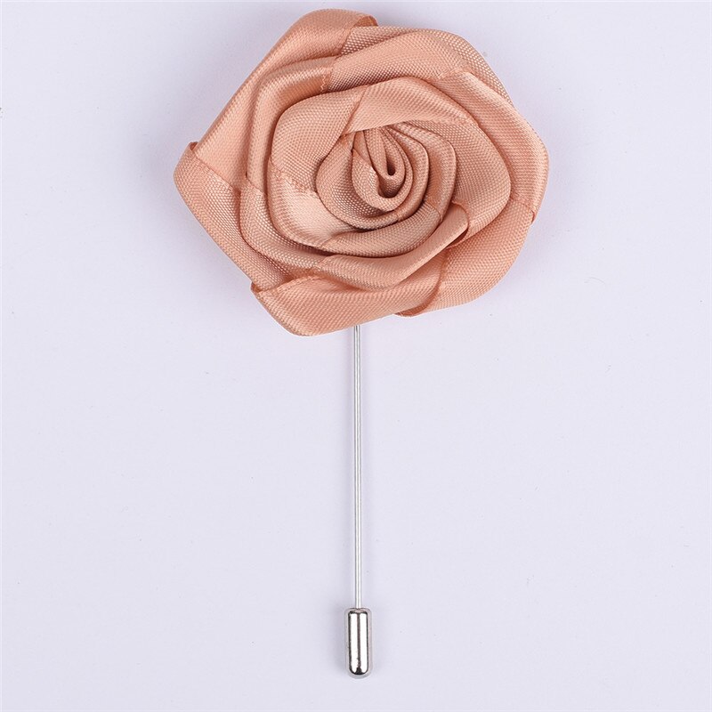 Diy privé-aanpassing bruidegom corsages corsages boutonniere bloemen bruiloft corsage pin broche  x1258-16: Khaki