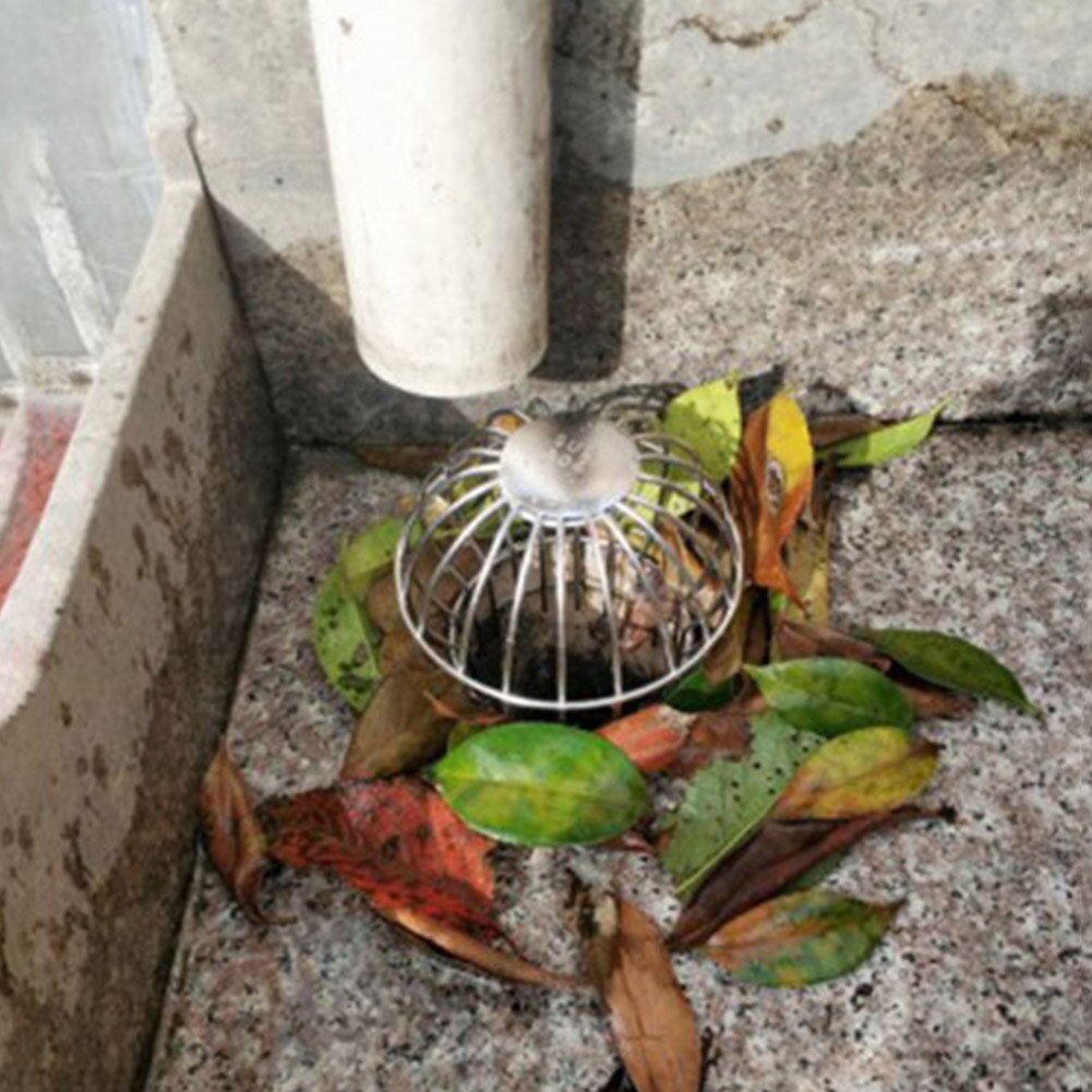 Anti-blocking Floor Drain Stainless Steel Floor Drain Anti-blocking Roof Drain Pipe Catcher Trap Bathroom Sewer Hair Stopper