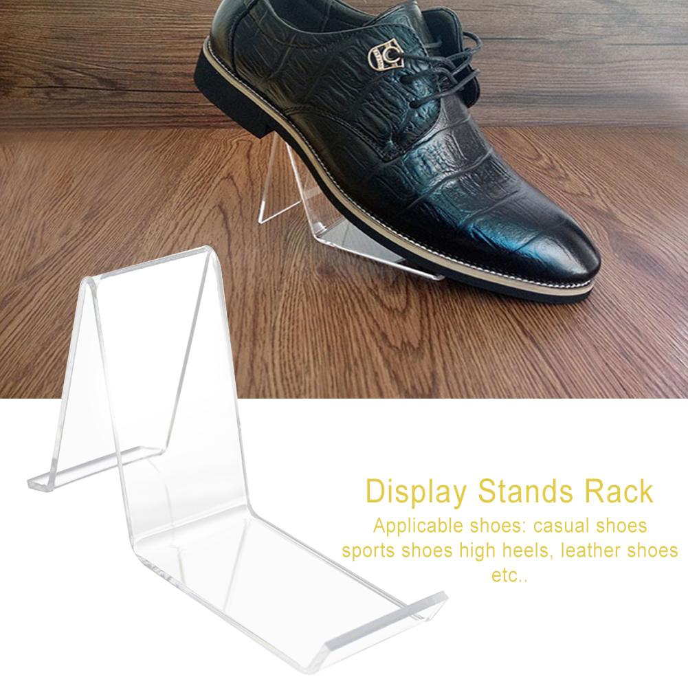 Klar akryl sko butik display stande stativ holder sandal display stande #cw