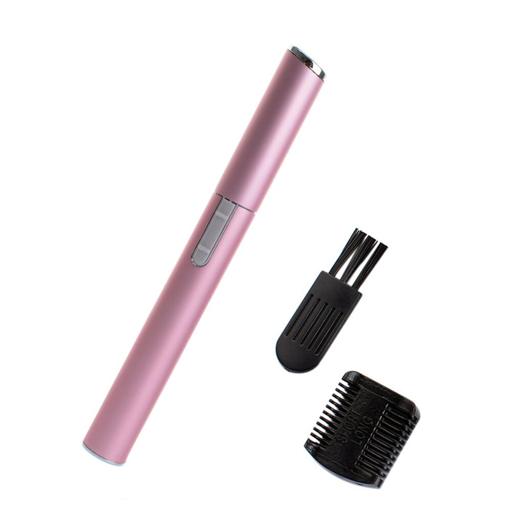 Pink Practical Electric Face Eyebrow Scissors Hair Trimmer Mini Portable Women Body Shaver Remover Blade Razor Epilator