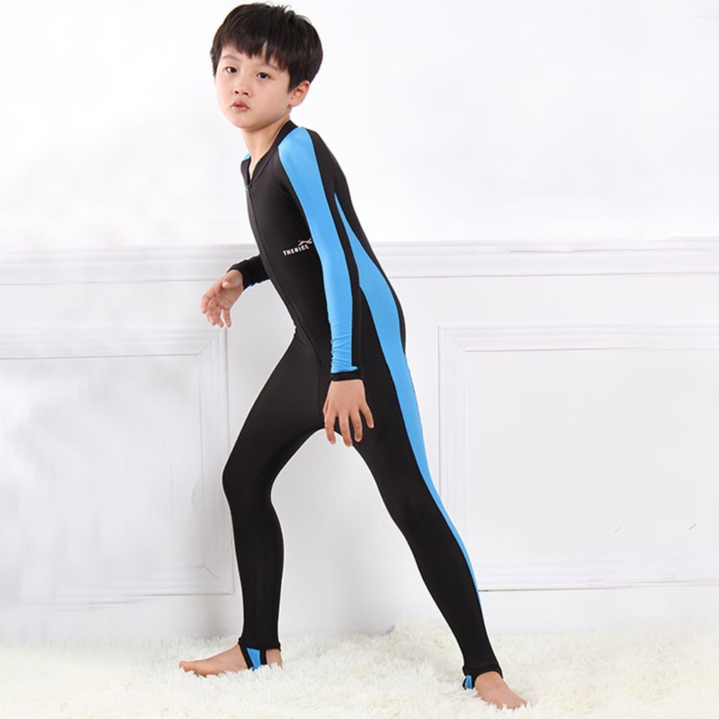 Kids Diving Suits 1mm Children Swimwear Long Sleeves Girls Boys Surfing Snorkeling Swimming Wetsuit Outdoor Water Sports