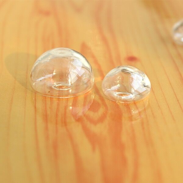 1/2/5pz copertura a cupola in vetro a forma di cuore/fungo fai da te bottiglia di vetro trasparente globo bolla di vetro fiala pendente anello accessori gioielli