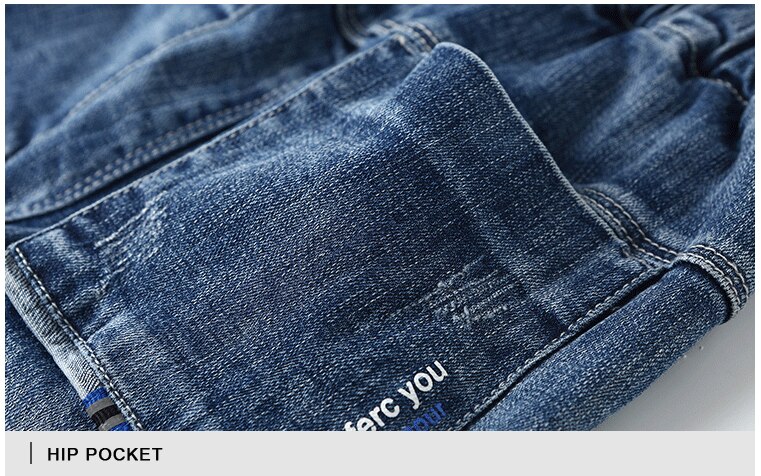 DIIMUU-pantalones vaqueros rectos para niños y adolescentes, Jeans sólidos informales de cintura media elástica, ropa ligera lavada, pantalones largos