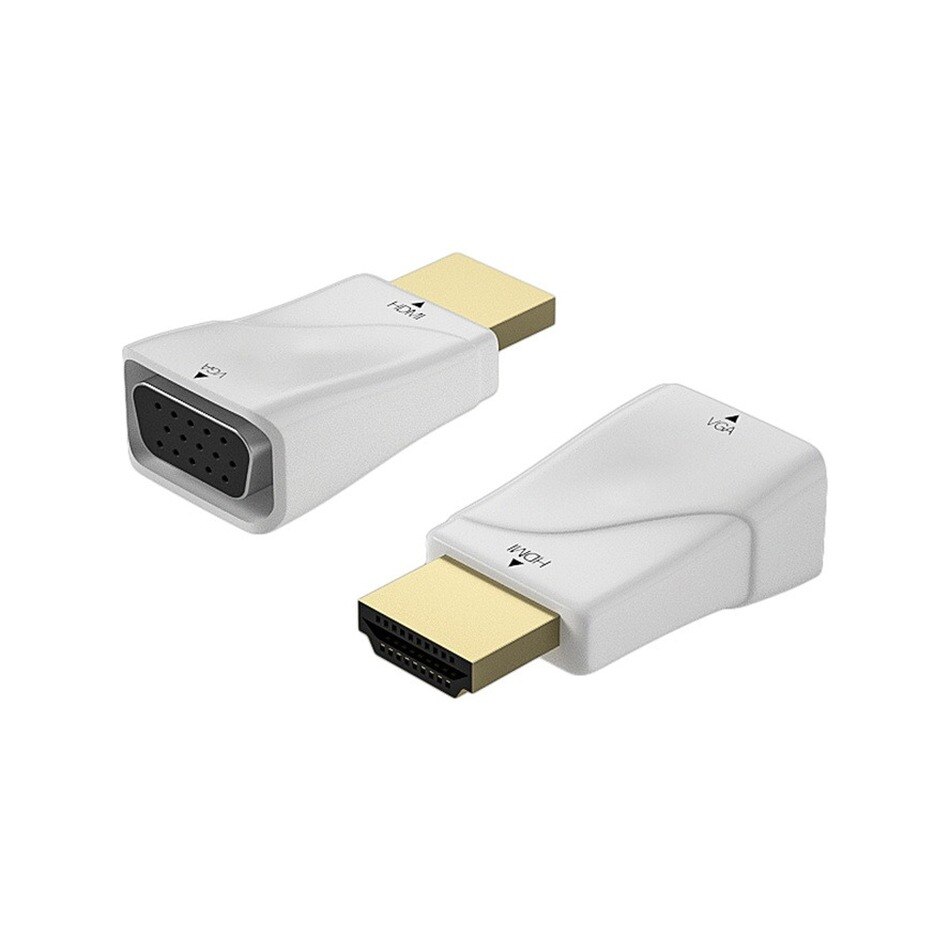 Wvvmvv hd hdmi-kompatibel til vga adapter konverter 1080p til xbox  ps4 pc bærbar tv boks til projektor skærm hdtv