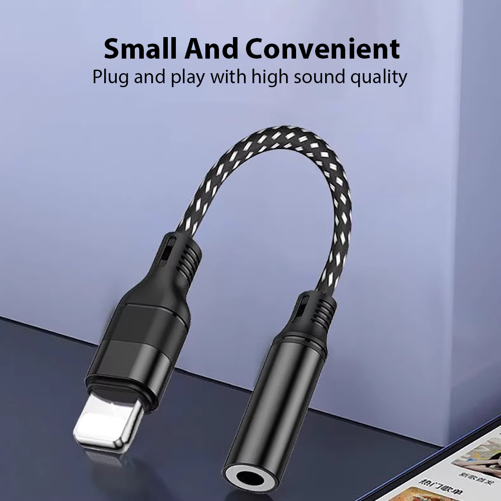 Adapter Naar 3.5mm Jack AUX Kabel Voor Apple iPhone 14 13 12 11 Pro Max Man-vrouw Adapter hoofdtelefoon Converter Audio Splitter