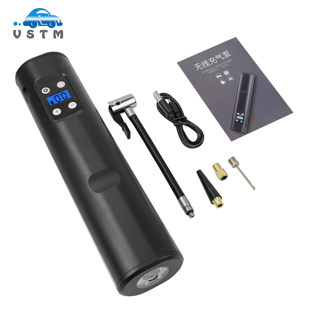 Electric Air Pump Wireless Car Inflatable Pump 12V 150PSI Rechargeable Digital LCD Electric Tire Inflator Tire Accessories
