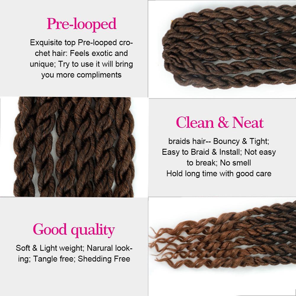 LISI chica peluca extensiones de cabello sintético para las mujeres jóvenes Crochet Artificial sintético trenzado pelucas ondulado trenzado trenzas