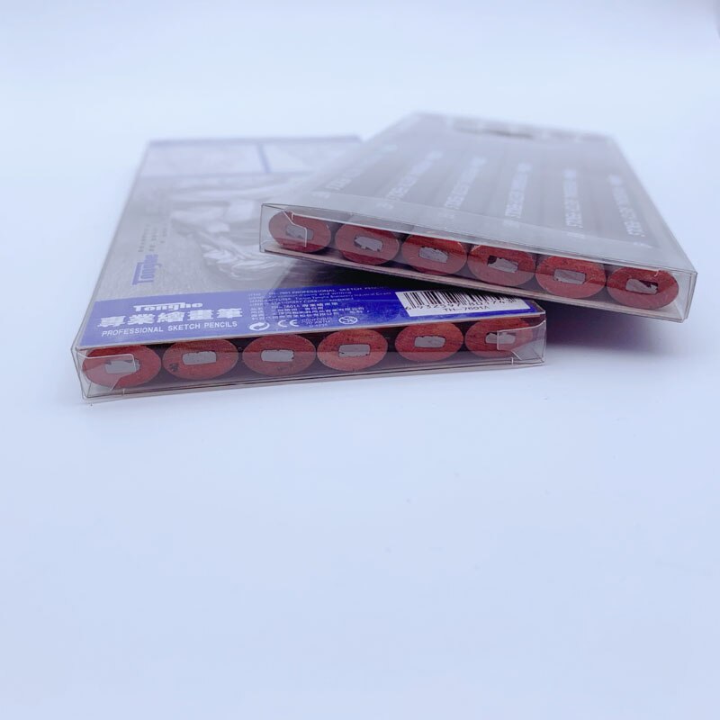 6 sztuk profesjonalne z drewna rysunek ołówek robić szkicowania 6B owalne ołówki stolarskie węgiel pióro dla studentów rysunek przybory robić szkicowania